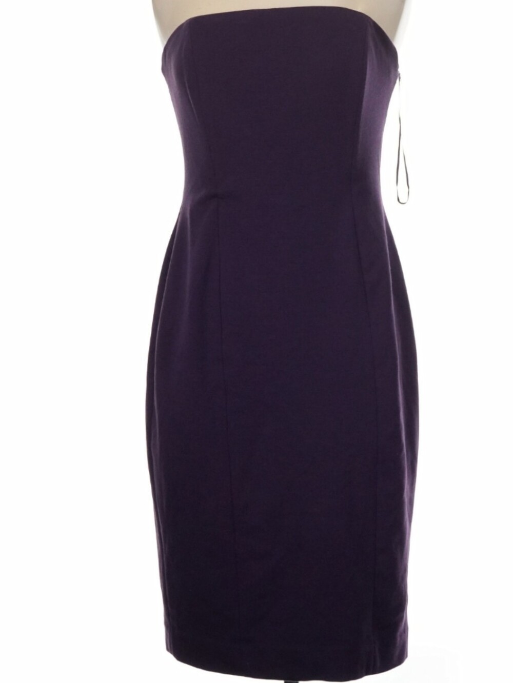 Spiegel Strapless Sheath Dress, 6, Dark Purple